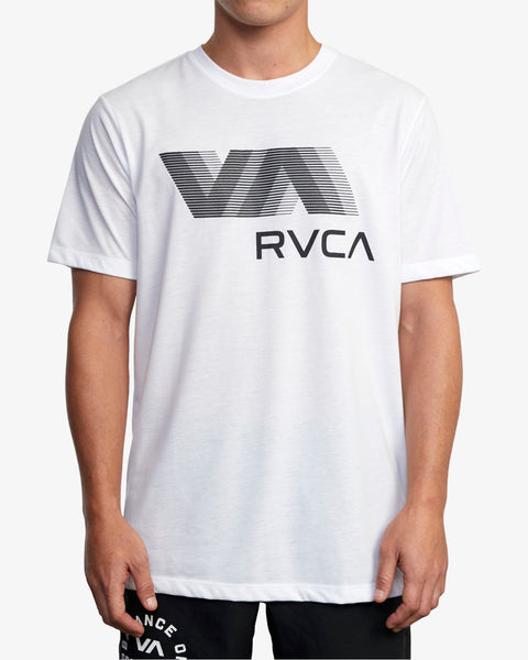 RVCA - VA  BLUR - SHORT SLEEVE T-SHIRT - WHITE
