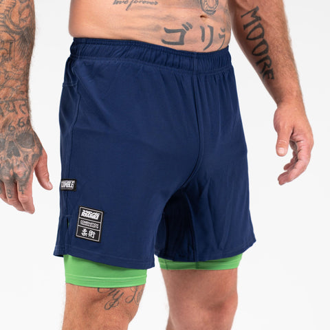 Scramble Combination Shorts – Blue/Green