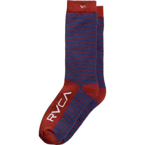 RVCA Makeshift Sock Navy Red