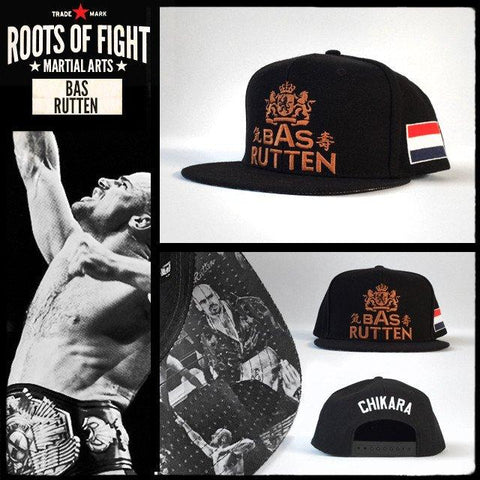 Roots Of Fight Bas Rutten Snapback Hat