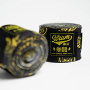 SCRAMBLE - LOGOTYPE HANDWRAPS - BLACK/YELLOW