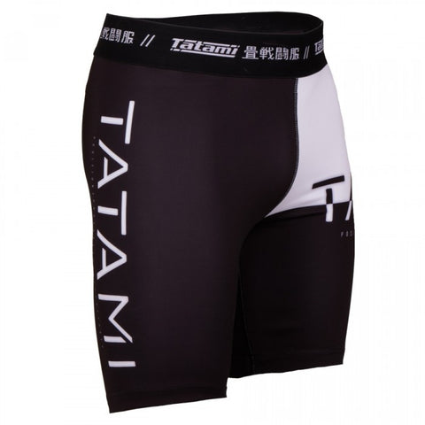 TATAMI 50/50 VALE TUDO SHORTS - BLACK AND WHITE