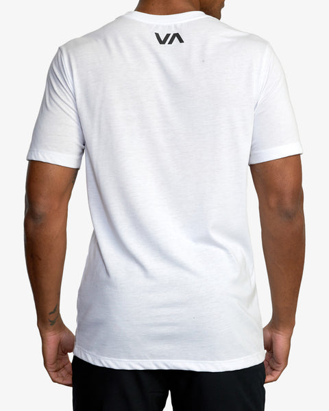 RVCA - VA  BLUR - SHORT SLEEVE T-SHIRT - WHITE