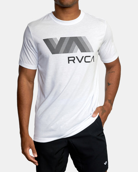 RVCA - VA  BLUR - SHORT SLEEVE T-SHIRT - WHITE