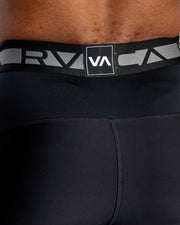 RVCA -COMPRESSION SHORTS - BLACK