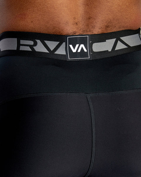 RVCA -COMPRESSION SHORTS - BLACK