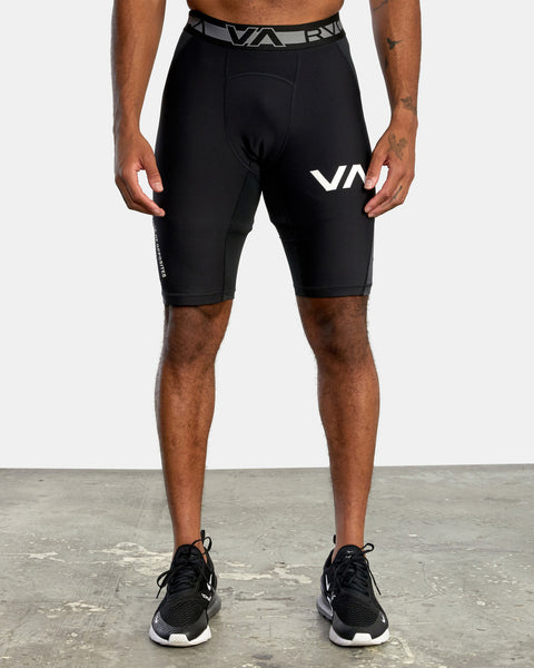 RVCA -COMPRESSION SHORTS - BLACK