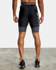 RVCA -COMPRESSION SHORTS - BLACK