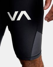 RVCA -COMPRESSION SHORTS - BLACK