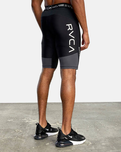 RVCA -COMPRESSION SHORTS - BLACK