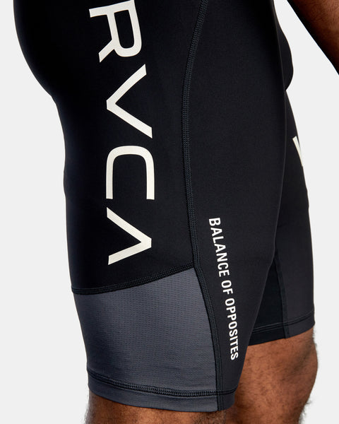 RVCA -COMPRESSION SHORTS - BLACK