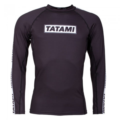 TATAMI - DWELLER LONG SLEEVE RASH GUARD - BLACK