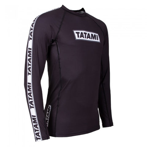TATAMI - DWELLER LONG SLEEVE RASH GUARD - BLACK