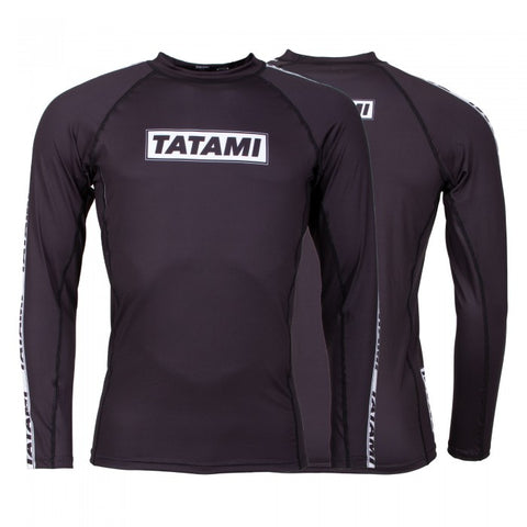 TATAMI - DWELLER LONG SLEEVE RASH GUARD - BLACK