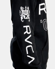 RVCA - ALL BRAND SPORTS HOODIE - BLACK