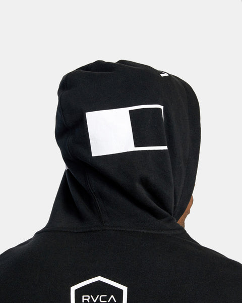 RVCA - ALL BRAND SPORTS HOODIE - BLACK