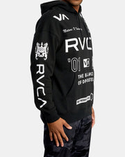 RVCA - ALL BRAND SPORTS HOODIE - BLACK