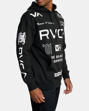 RVCA - ALL BRAND SPORTS HOODIE - BLACK