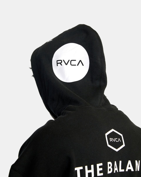 RVCA - ALL BRAND SPORTS HOODIE - BLACK
