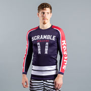 Scramble Hikeshi Rashguard Blue/Red