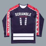 Scramble Hikeshi Rashguard Blue/Red