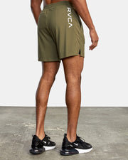 RVCA - VA SPORT -  SPORT VENT RUNNING SHORTS 15" - OLIVE