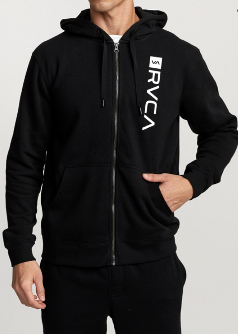 RVCA CAGE - ATHLETIC HOODIE BLACK