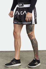 RVCA MUAY THAI - ATHLETIC SHORTS - BLACK