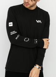 RVCA ALL OUT - LONG SLEEVE TEE - BLACK