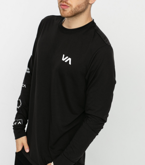 RVCA ALL OUT - LONG SLEEVE TEE - BLACK