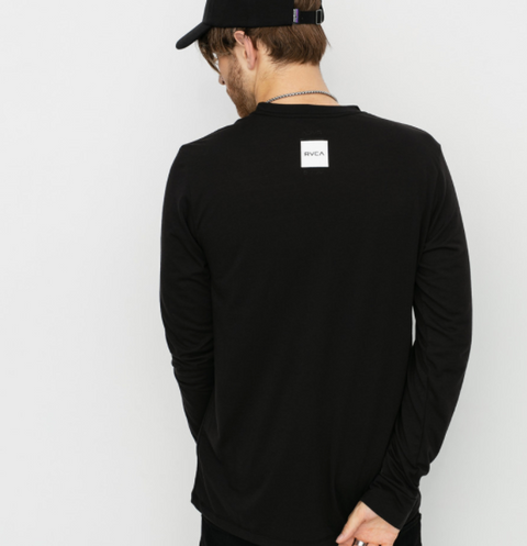 RVCA ALL OUT - LONG SLEEVE TEE - BLACK