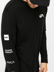 RVCA ALL OUT - LONG SLEEVE TEE - BLACK