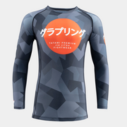 TATAMI - ONYX BLACK CAMO LONG SLEEVE RASH GUARD