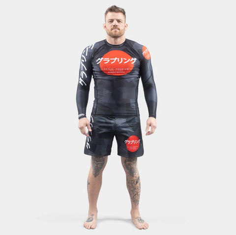 TATAMI - ONYX BLACK CAMO LONG SLEEVE RASH GUARD