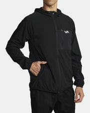 RVCA YOGGER JACKET - BLACK