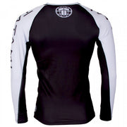 TATAMI 50/50 RASHGUARD LONG SLEEVE - BLACK AND WHITE