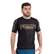 SCRAMBLE - DRIP LOGO RASHGUARD - BLACK