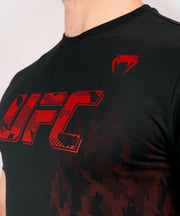 UFC VENUM AUTHENTIC FIGHT WEEK MEN'S SHORT SLEEVE T-SHIRT - BLACK/RED