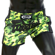 Fairtex BS1710 Green Camo Slim Cut Muay Thai Shorts