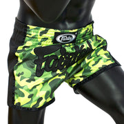 Fairtex BS1710 Green Camo Slim Cut Muay Thai Shorts