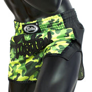 Fairtex BS1710 Green Camo Slim Cut Muay Thai Shorts