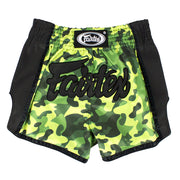 Fairtex BS1710 Green Camo Slim Cut Muay Thai Shorts