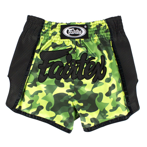 Fairtex BS1710 Green Camo Slim Cut Muay Thai Shorts
