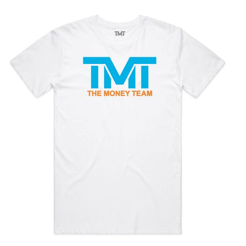 TMT CLASSIC TEE - WHITE/AQUA