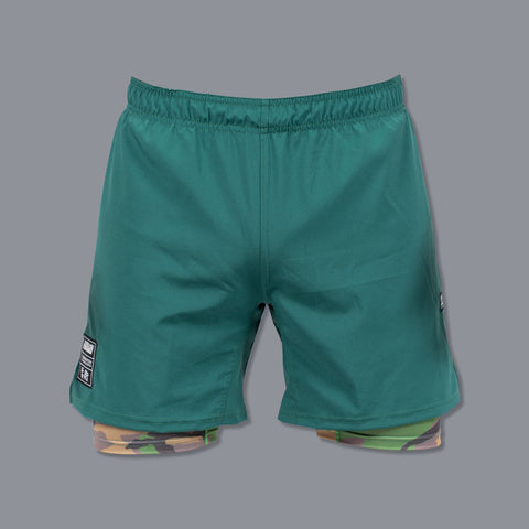 Scramble Combination Shorts Green/Woodland camo