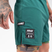 Scramble Combination Shorts Green/Woodland camo