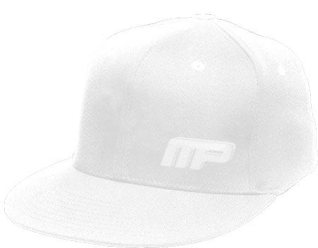 MusclePharm Flatbrim Hardcore Hat White
