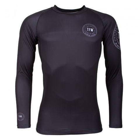 TATAMI - ICONIC LONG SLEEVE RASH GUARD - BLACK