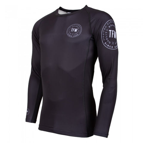 TATAMI - ICONIC LONG SLEEVE RASH GUARD - BLACK