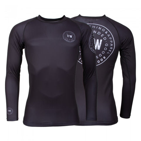 TATAMI - ICONIC LONG SLEEVE RASH GUARD - BLACK